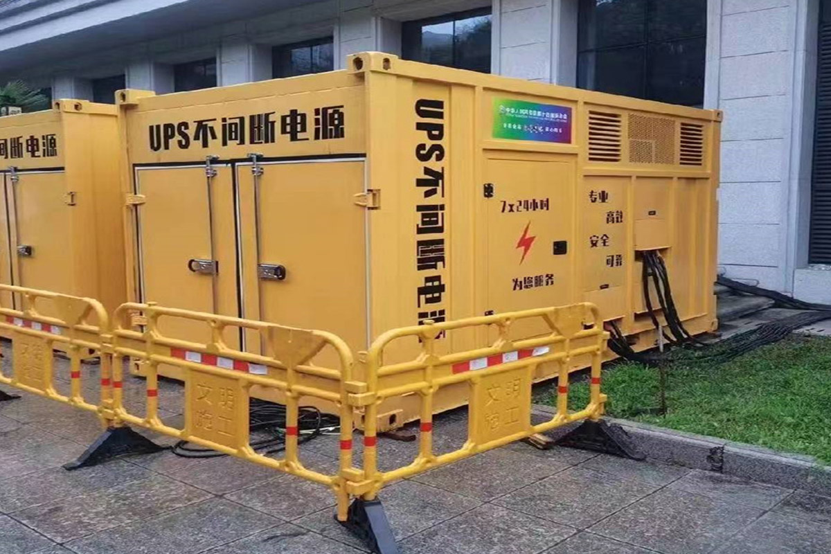 冠县发电机租赁施工现场