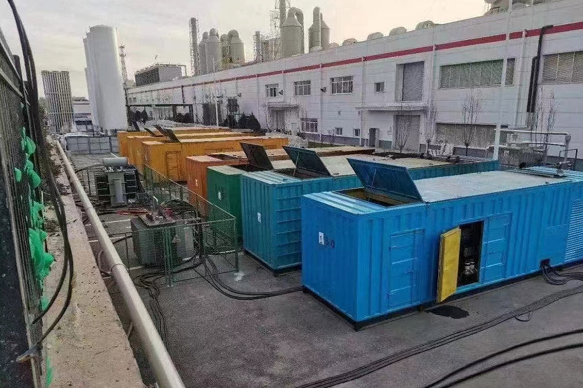 冠县发电机租赁施工现场